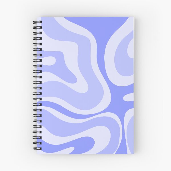Item preview, Modern Retro Liquid Swirl Abstract in Periwinkle  designed and sold by kierkegaard.