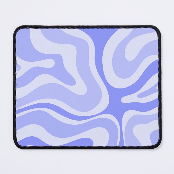 Item preview, Modern Retro Liquid Swirl Abstract in Periwinkle  designed and sold by kierkegaard.