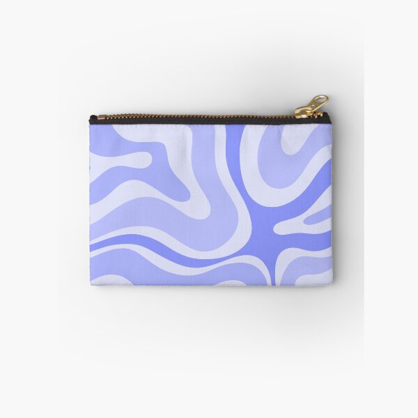 Item preview, Modern Retro Liquid Swirl Abstract in Periwinkle  designed and sold by kierkegaard.