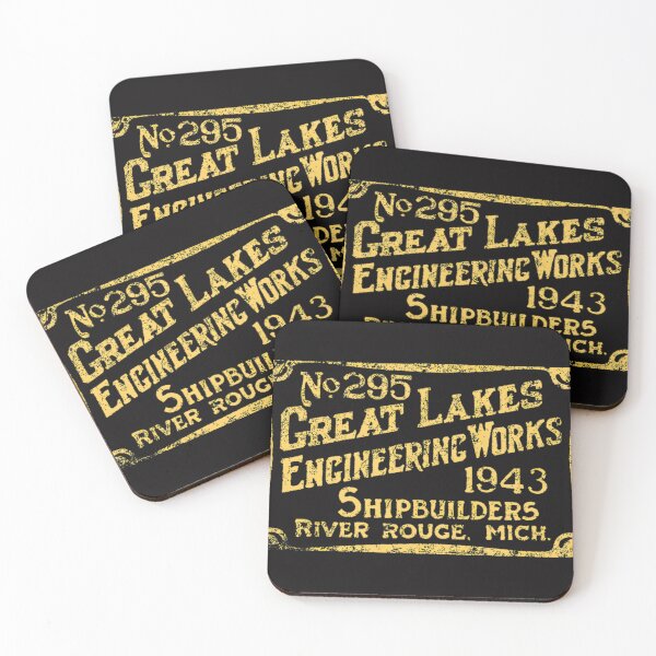Item preview, Great Lakes Engineering Works 1943 Shipbuilders River Rouge Michigan Vintage Design designed and sold by HERIBERTOMARTHA.