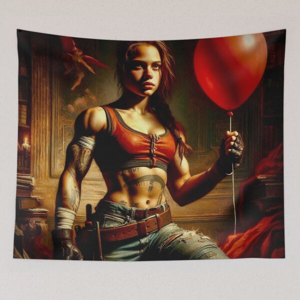 Item preview, Cyber Renaissance Rebel – Cosmic Warrior in Painted Armor designed and sold by Ghost Archer Illusions.