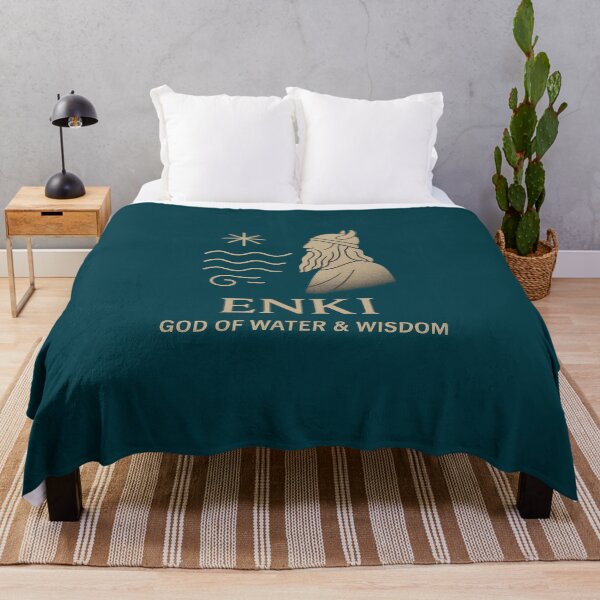 Item preview, Enki – God of Water & Wisdom (Mesopotamian Mythology Design) designed and sold by Bratak.