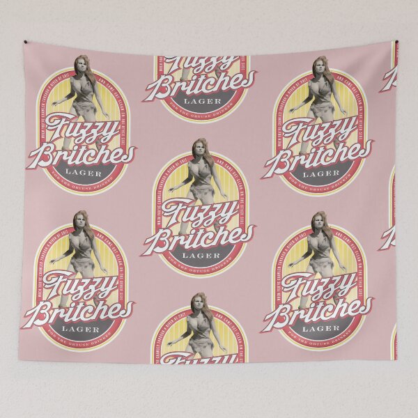 Item preview, Fuzzy Britches Lager: Bold Retro Beer Label Art designed and sold by HERIBERTOMARTHA.