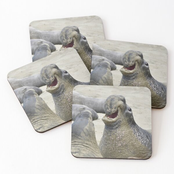 Item preview, Endangered Elephant Seal Smiling to his Mate  designed and sold by Yogibear & Rachelle .