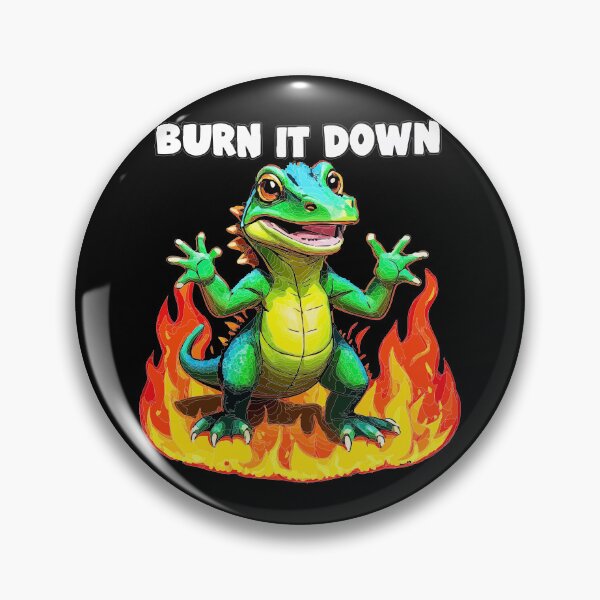 Item preview, lizard meme Burn it down inspired by seth rollins designed and sold by Uglyandcute.