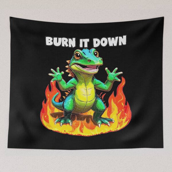 Item preview, lizard meme Burn it down inspired by seth rollins designed and sold by Uglyandcute.
