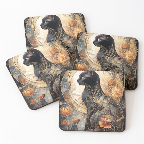 Item preview, Stunning Fantastic Cat Wall Art Decoration designed and sold by Eiwaprints.