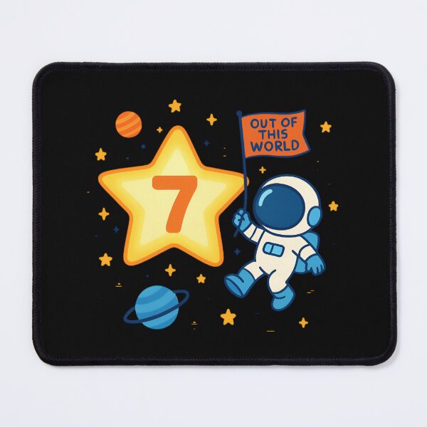 Item preview, Out of This World 7 Space Rocket Kids Birthday designed and sold by Blok45.