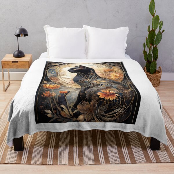 Item preview, Stunning Fantastic Cat Wall Art Decoration designed and sold by Eiwaprints.