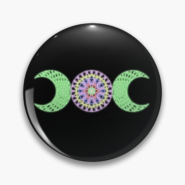 Item preview, Neon Triple Moon Mandala designed and sold by Lune's crazy world.