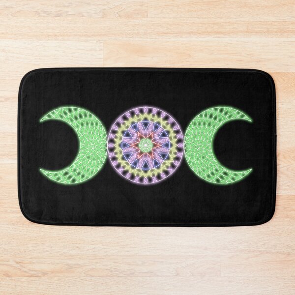 Item preview, Neon Triple Moon Mandala designed and sold by Lune's crazy world.