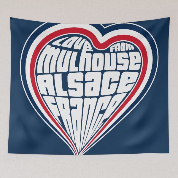 Item preview, Mulhouse City of France Doodle Art designed and sold by Witty Shirts.