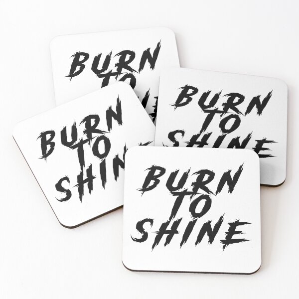 Item preview, "BURN TO SHINE" Bold Typography designed and sold by Pikamuu.