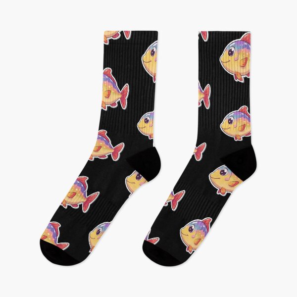 Item preview, Adorable Cute Cartoon Rainbow Fish  designed and sold by bvdesignart.