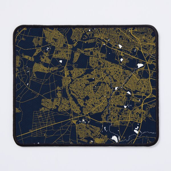 Item preview, Soweto City Map of South Africa - Gold Art Deco designed and sold by deMAP.