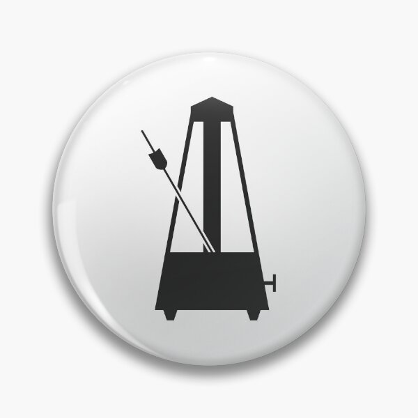 Item preview, Classic Black Metronome Silhouette Icon Vector designed and sold by THP Creative.