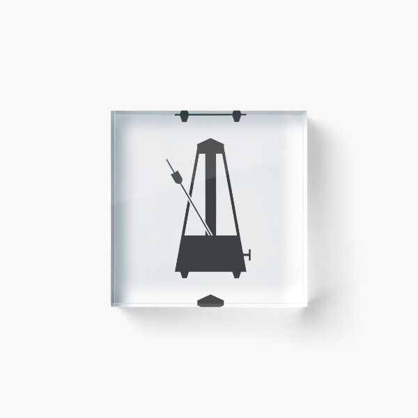 Item preview, Classic Black Metronome Silhouette Icon Vector designed and sold by THP Creative.