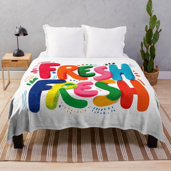 Item preview, Fresh Fresh Graffiti Typography T-Shirt – Bold Colorful Streetwear Design designed and sold by Ramona-Gliga.