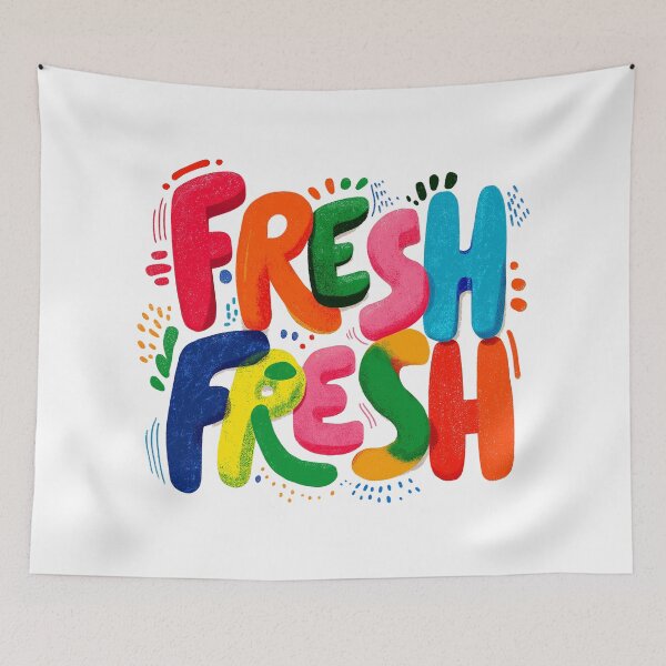Item preview, Fresh Fresh Graffiti Typography T-Shirt – Bold Colorful Streetwear Design designed and sold by Ramona-Gliga.