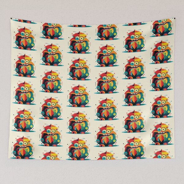 Item preview, My Cuddly Monster, Friendly Fun, Cute Friend designed and sold by CharlottePlaceArt.