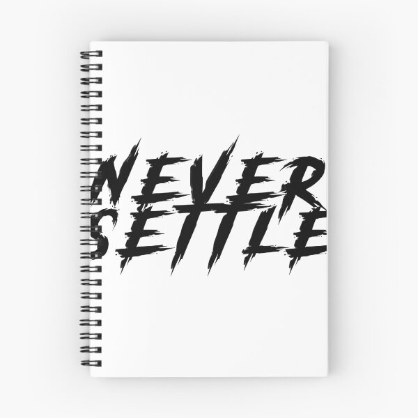 Artikelvorschau, "NEVER SETTLE" Typografie entworfen und verkauft von Pikamuu.