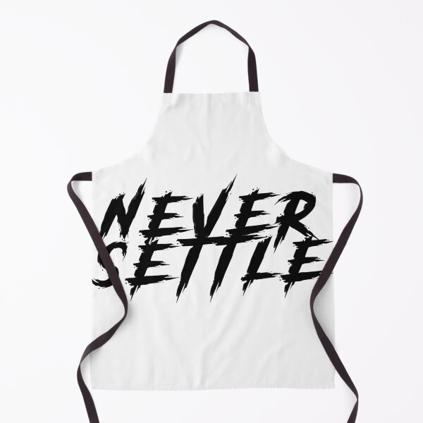 Item preview, "NEVER SETTLE" Typography designed and sold by Pikamuu.
