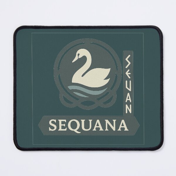 Item preview, Sequana Celtic Goddess – River & Swan Knotwork Badge designed and sold by Bratak.