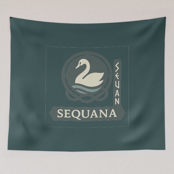 Item preview, Sequana Celtic Goddess – River & Swan Knotwork Badge designed and sold by Bratak.