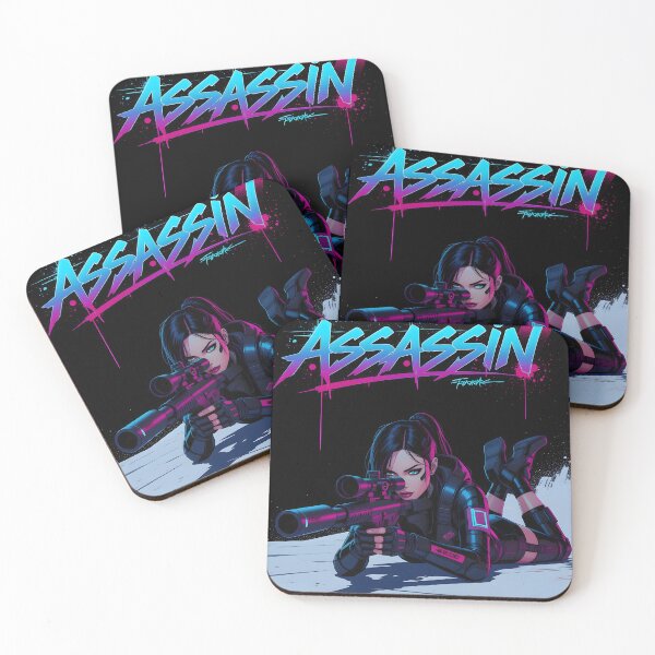 Item preview, Futuristic cyberpunk assassin, comic style designed and sold by Salimgor Hangaround Music.