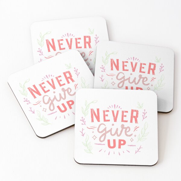 Item preview, Never Give Up – Motivational Quote Sticker | Positive Affirmation Design designed and sold by Happy Mind Creations.