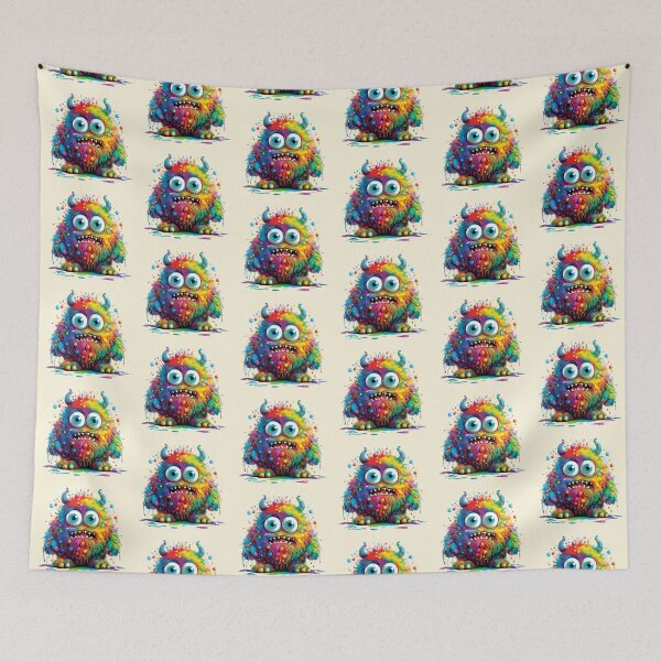 Item preview, My Cuddly Monster, Friendly Fun, Cute Friend designed and sold by CharlottePlaceArt.