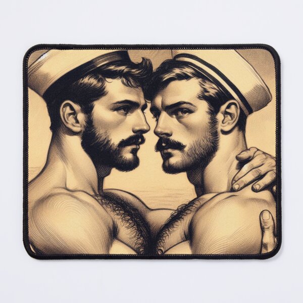 Item preview, 1920s Italian Vintage Gay Sailors Gay Bear Pride Graphic Design designed and sold by ItsAKinkThing.