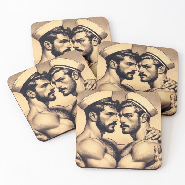 Item preview, 1920s Italian Vintage Gay Sailors Gay Bear Pride Graphic Design designed and sold by ItsAKinkThing.