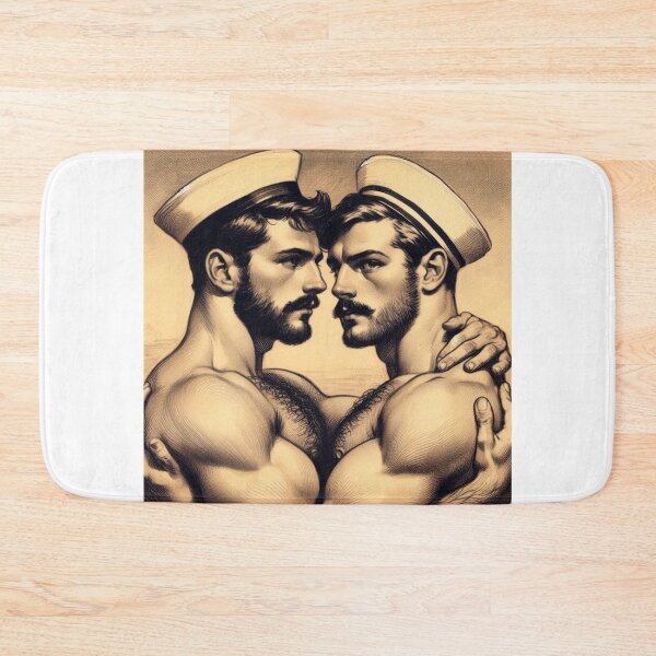 Item preview, 1920s Italian Vintage Gay Sailors Gay Bear Pride Graphic Design designed and sold by ItsAKinkThing.