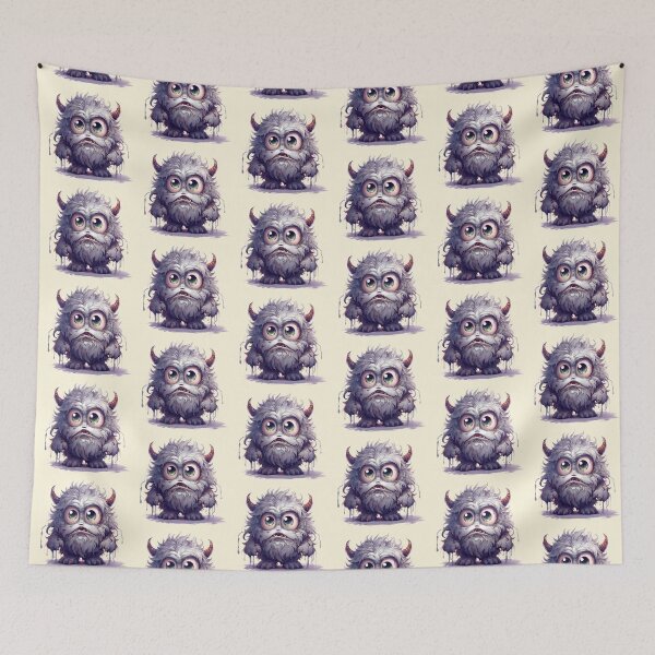Item preview, My Cuddly Monster, Friendly Fun, Cute Friend designed and sold by CharlottePlaceArt.