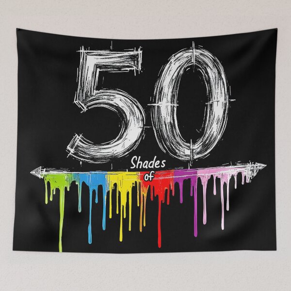 Item preview, 50 Shades of Rainbow Flag designed and sold by Huskyyy Designs.