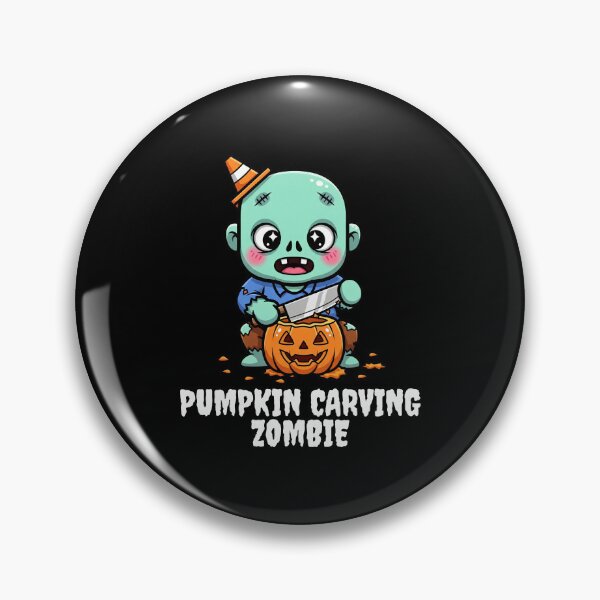 Item preview, PUMPKIN CARVING ZOMBIE - ZOMBIE HALLOWEEN designed and sold by KEF Custom.