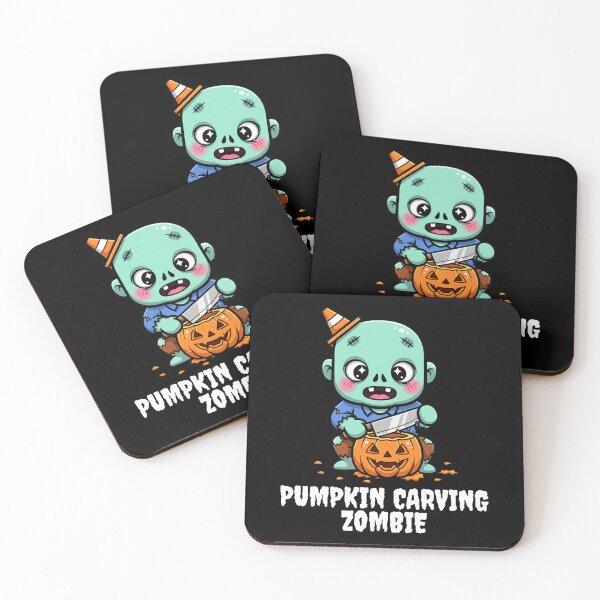 Item preview, PUMPKIN CARVING ZOMBIE - ZOMBIE HALLOWEEN designed and sold by KEF Custom.