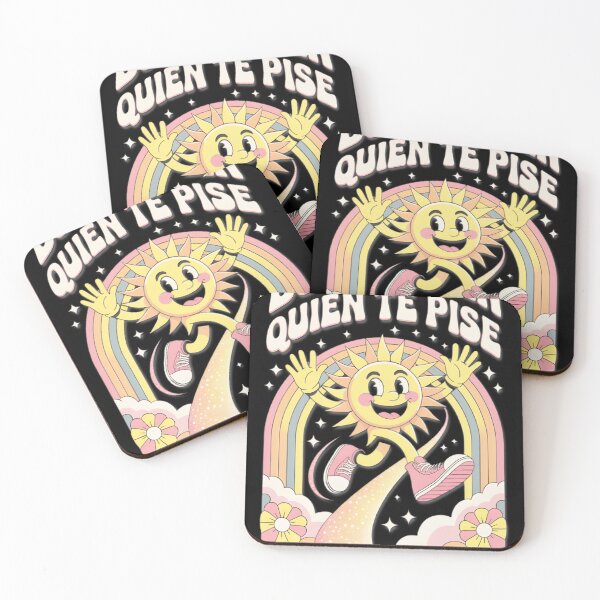 Item preview, "Busca Quien Te Pise" Retro Sun & Rainbow Groovy Art | Spanish Quote Vibes designed and sold by COOPERFRINK.