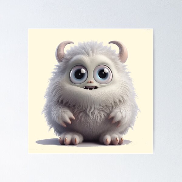 Item preview, My Cuddly Monster, Friendly Fun, Cute Friend designed and sold by CharlottePlaceArt.