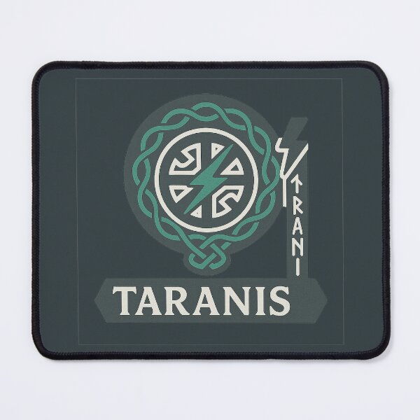 Item preview, Taranis Celtic God – Thunder Wheel Knotwork Badge designed and sold by Bratak.