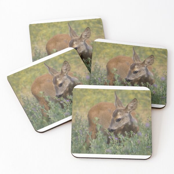 Item preview, Young Roe Deer in a Wildflower Meadow designed and sold by tothkataphoto.