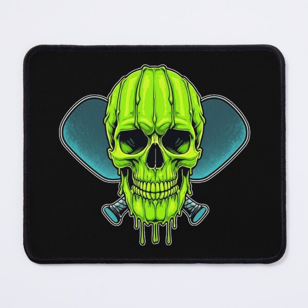 Item preview, Pickleball Melting Neon Skull Halloween Sport – Minimalist Animal Art designed and sold by BeaverFriends.