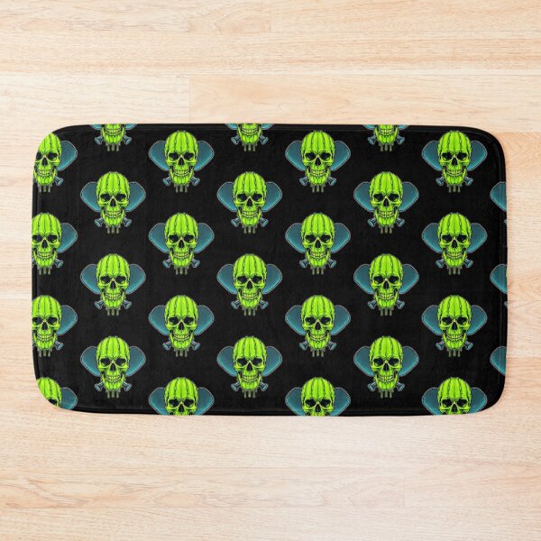 Item preview, Pickleball Melting Neon Skull Halloween Sport – Minimalist Animal Art designed and sold by BeaverFriends.