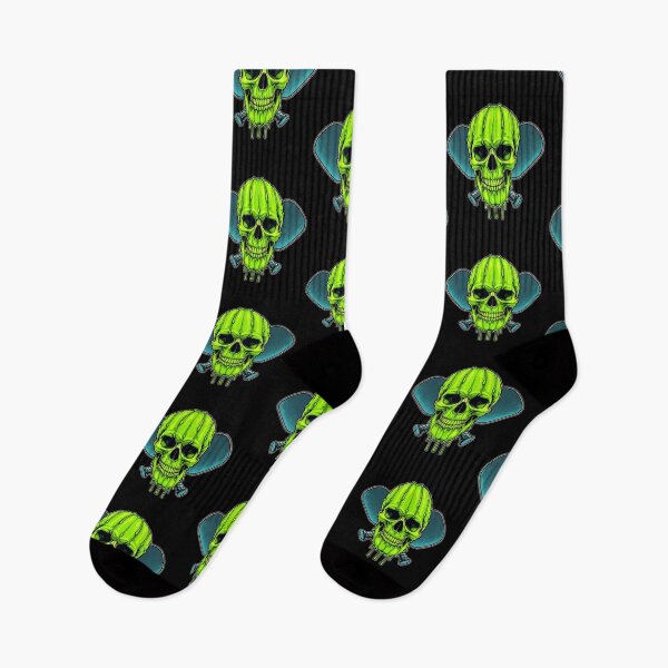 Item preview, Pickleball Melting Neon Skull Halloween Sport – Minimalist Animal Art designed and sold by BeaverFriends.