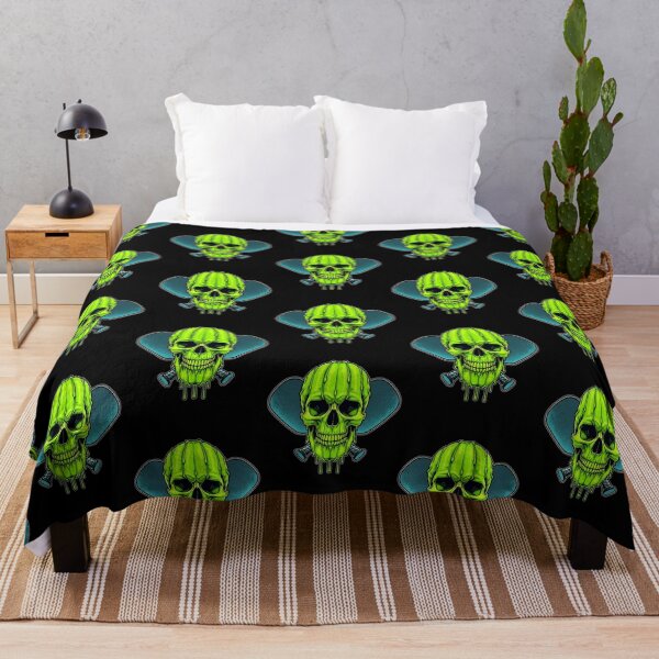 Item preview, Pickleball Melting Neon Skull Halloween Sport – Minimalist Animal Art designed and sold by BeaverFriends.
