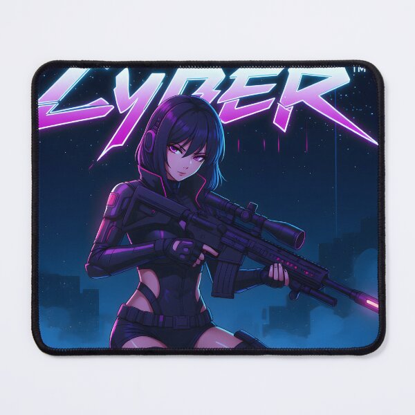 Item preview, Anime Art: Kneeling Cyberpunk Assassin designed and sold by Salimgor Hangaround Music.