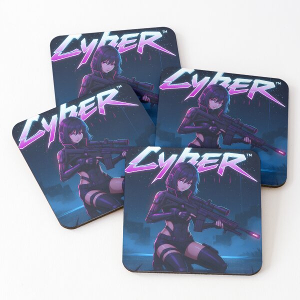 Item preview, Anime Art: Kneeling Cyberpunk Assassin designed and sold by Salimgor Hangaround Music.