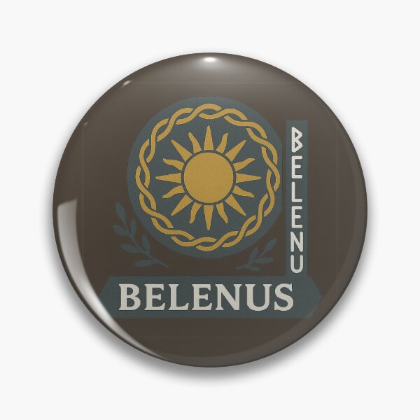 Item preview, Belenus Celtic God – Sun & Healing Knotwork Badge designed and sold by Bratak.