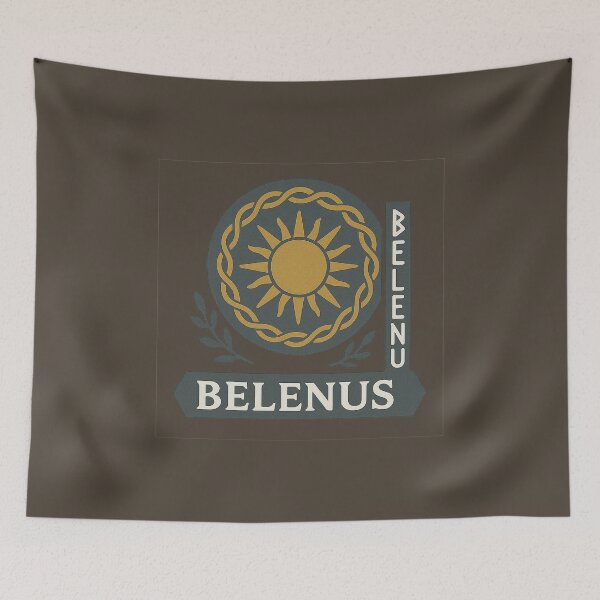 Item preview, Belenus Celtic God – Sun & Healing Knotwork Badge designed and sold by Bratak.
